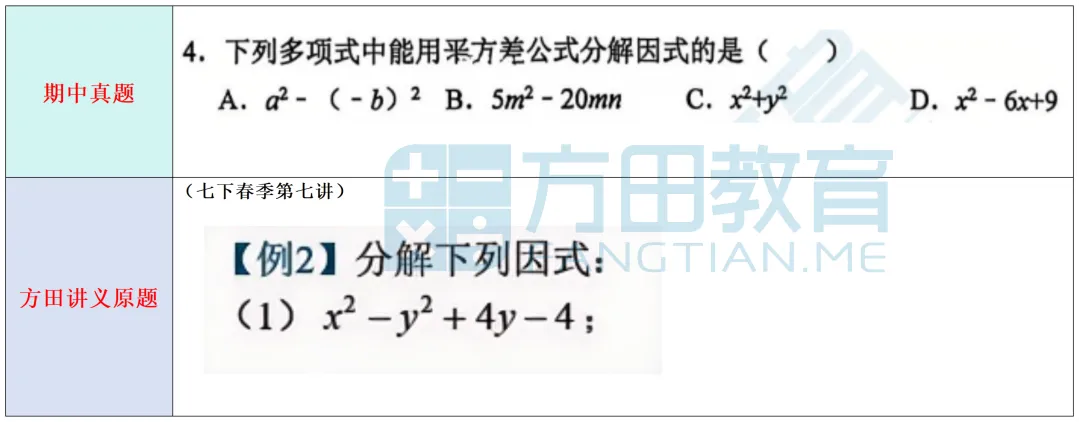 2026采荷中学初一年级期中数学真题分析对比 第5张