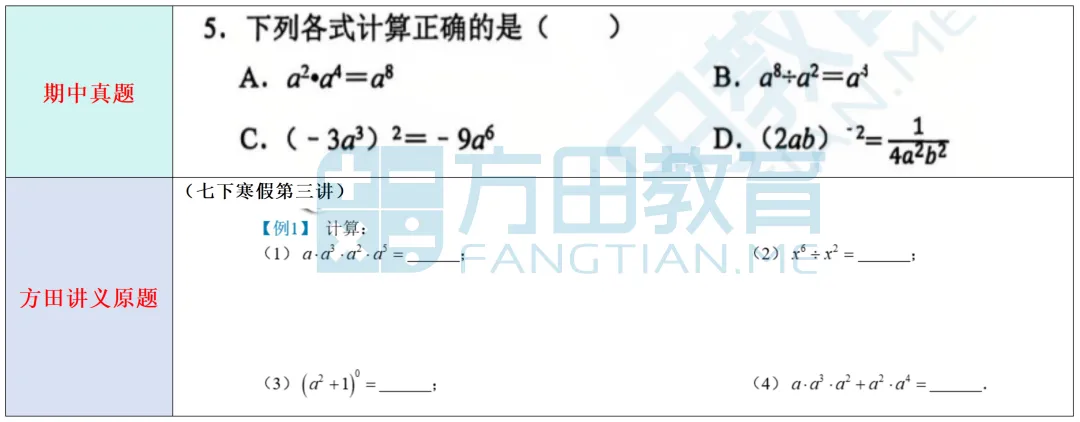 2026采荷中学初一年级期中数学真题分析对比 第6张
