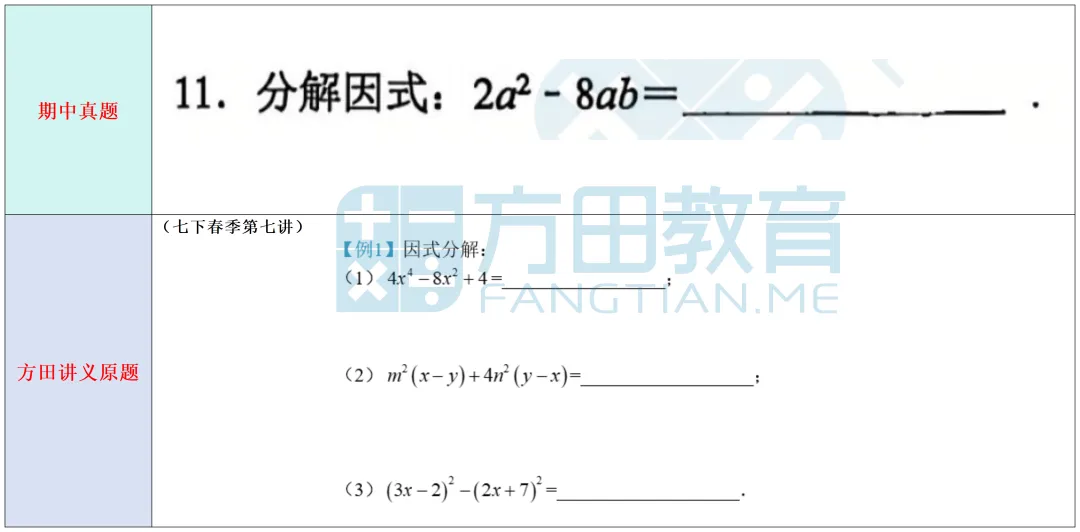 2026采荷中学初一年级期中数学真题分析对比 第10张