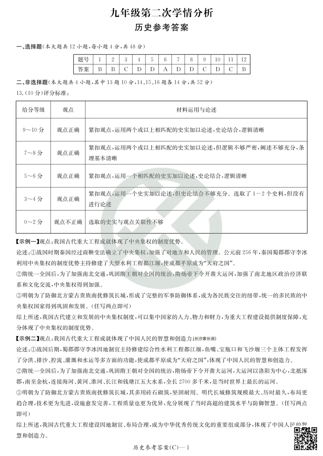 速领!刚考完的长郡集团初三二模真题附答案 第77张 速领!刚考完的长郡集团初三二模真题附答案 第77张