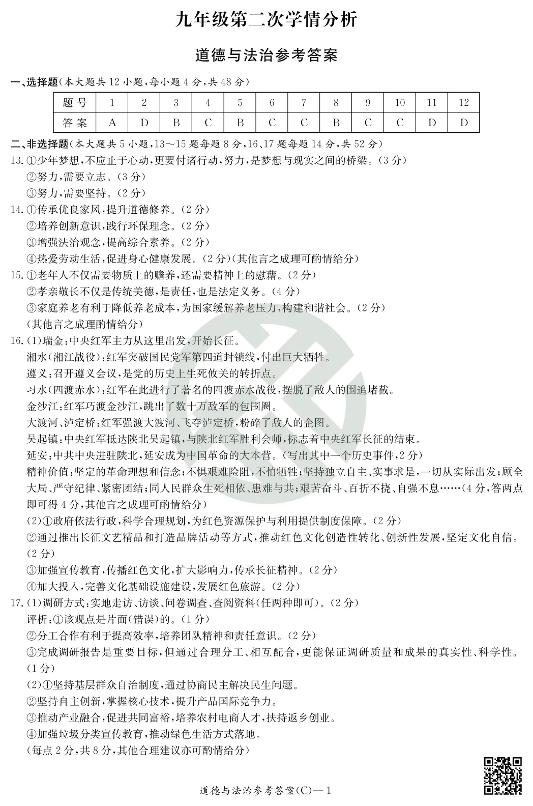 速领!刚考完的长郡集团初三二模真题附答案 第84张 速领!刚考完的长郡集团初三二模真题附答案 第84张
