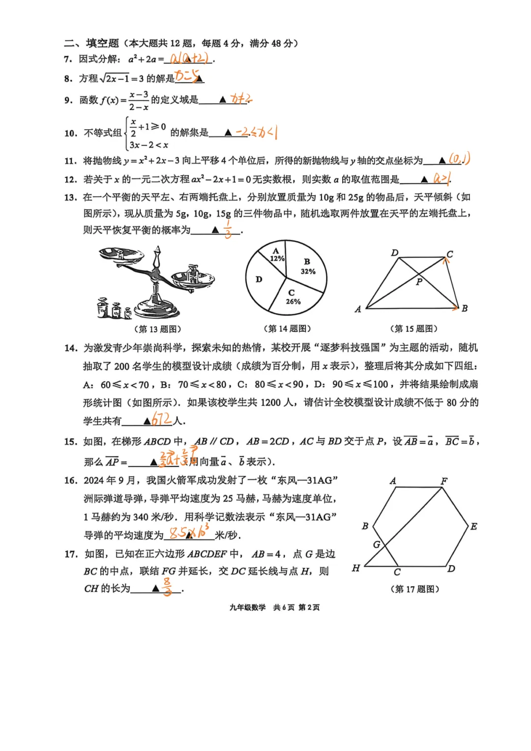上海中考二模数学各区域真题完整版汇总,附难度点评,免费领取! 第224张