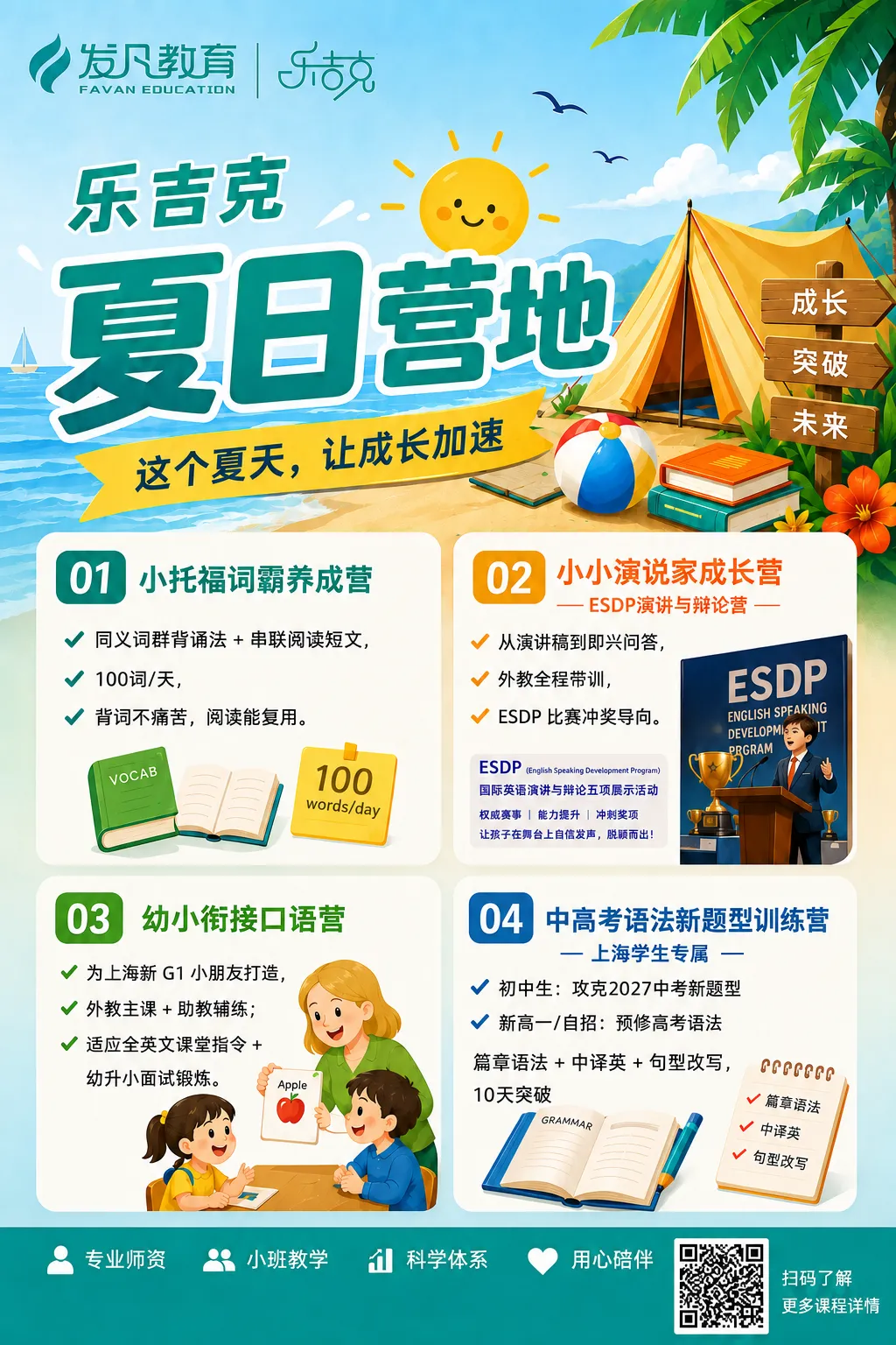 乐吉克夏日营地 :小托福真题词汇、ESDP演讲、幼小衔接...充实一夏 第1张