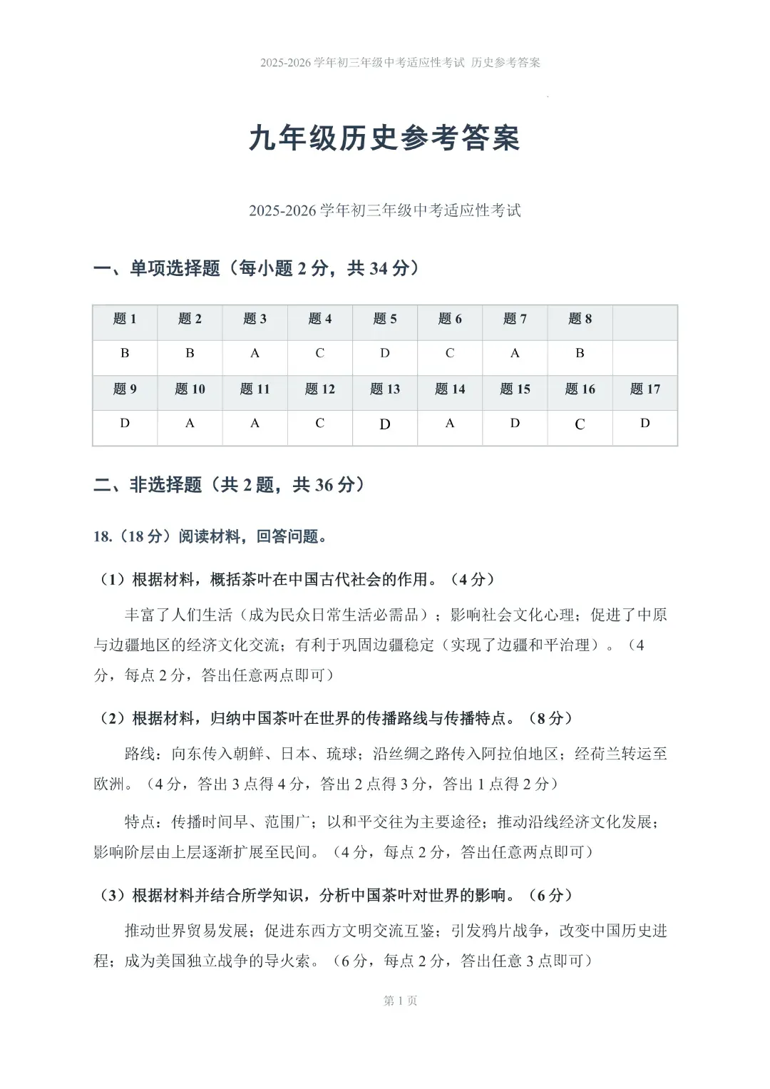 速领!深圳2026届中考各区二模真题+答案全汇总,考前冲刺必刷 第145张 速领!深圳2026届中考各区二模真题+答案全汇总,考前冲刺必刷 第145张