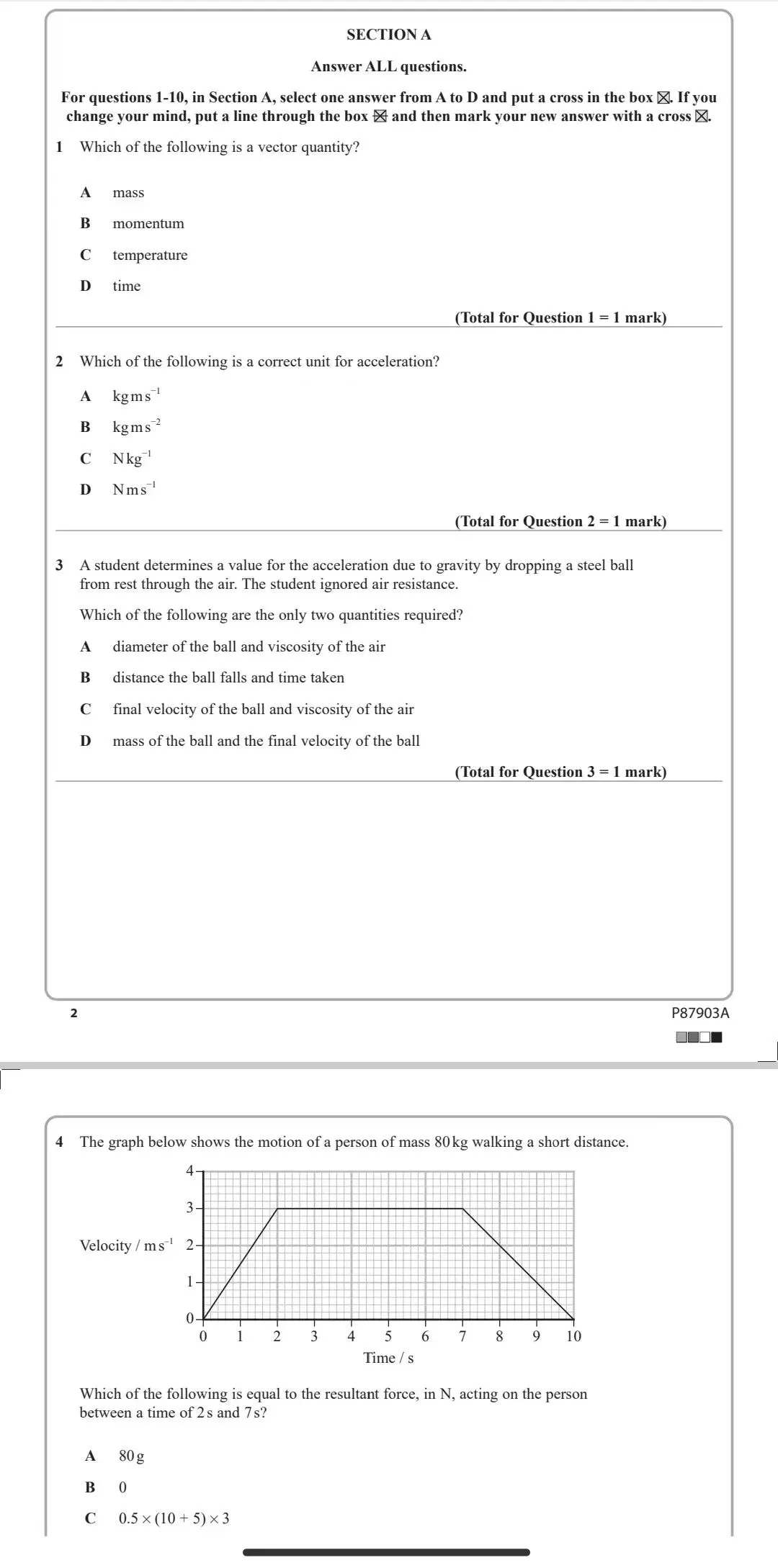 2026年5月爱德思物理U1原卷真题及完整答案PDF 第3张