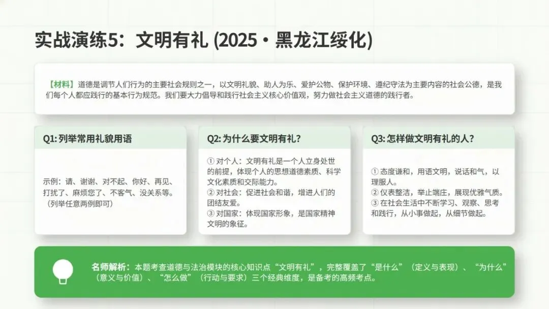 2026道德与法治中考复习题型专题二——主观题总解题技巧 第35张