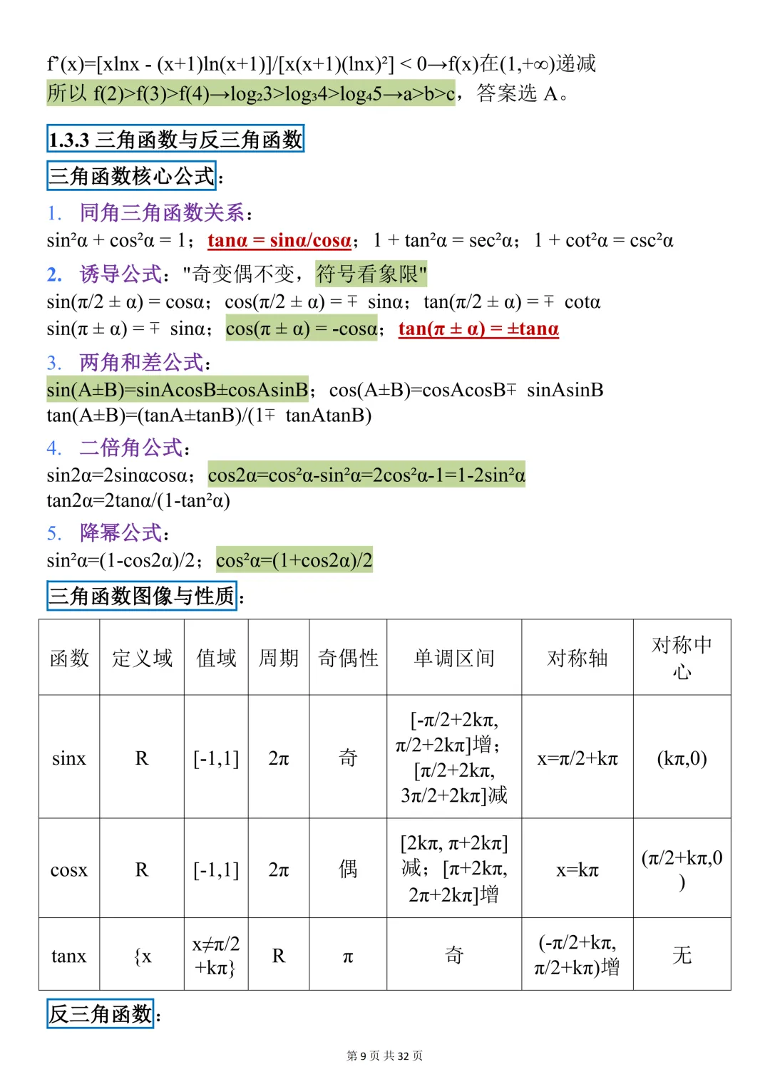 终于有人把26高考数学核心考点及真题训练整理好了! 第9张