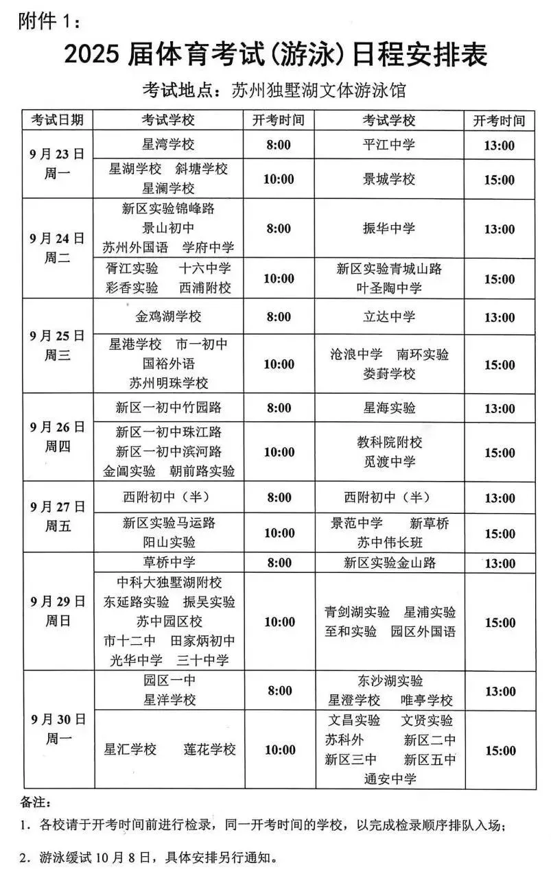 23号开始!2025届苏州中考体育日程出炉!附满分攻略! 第3张