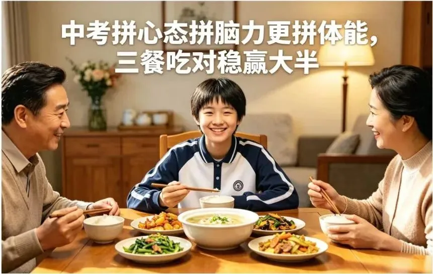 中考拼心态、拼脑力,更拼体能,三餐吃对,稳赢大半 第1张