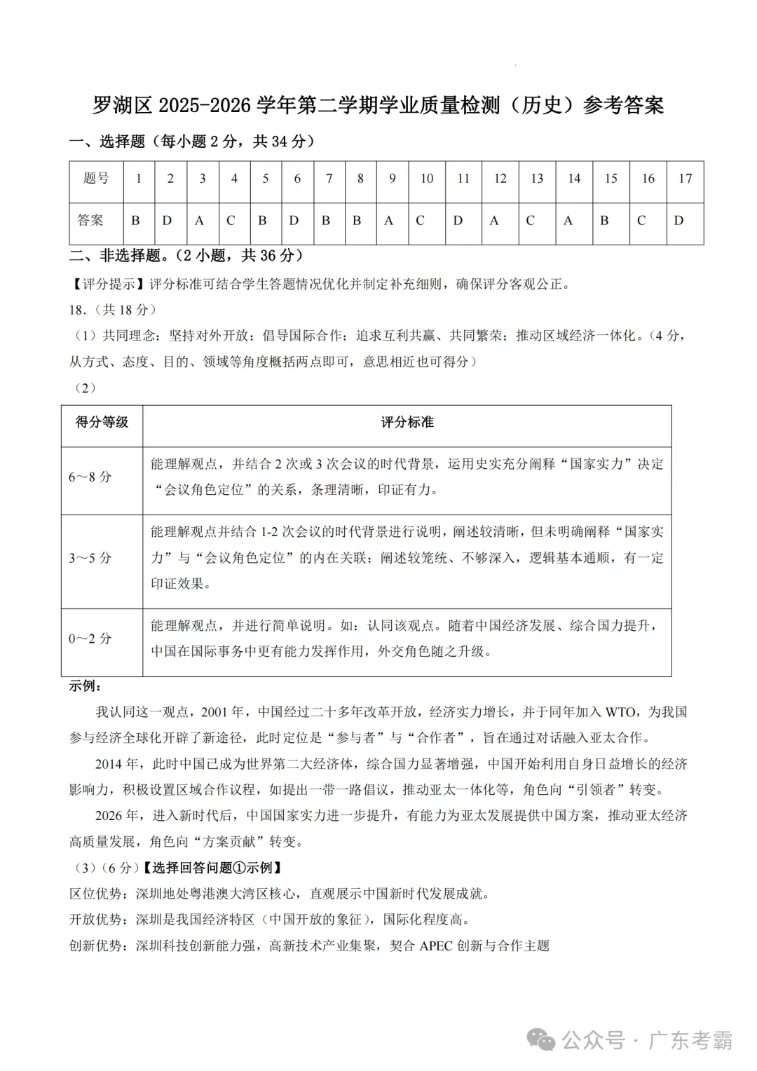 中考二模|2026年广东省深圳市罗湖区中考二模考试真题(全科) 第11张 中考二模|2026年广东省深圳市罗湖区中考二模考试真题(全科) 第11张