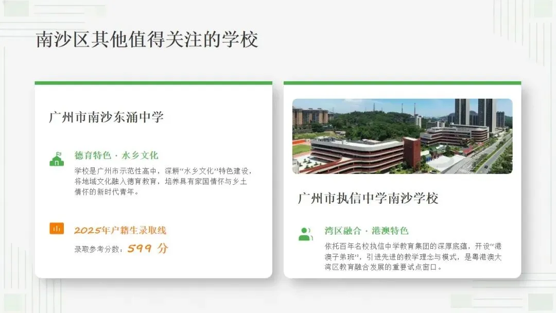 中考家长必看!南沙 7 所公办高中梯队划分,特色 & 一本率一目了然 第7张