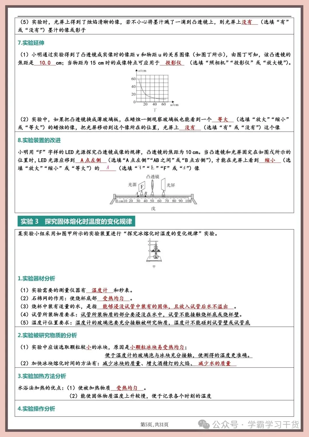 2026年新版中考物理实验总结 第5张