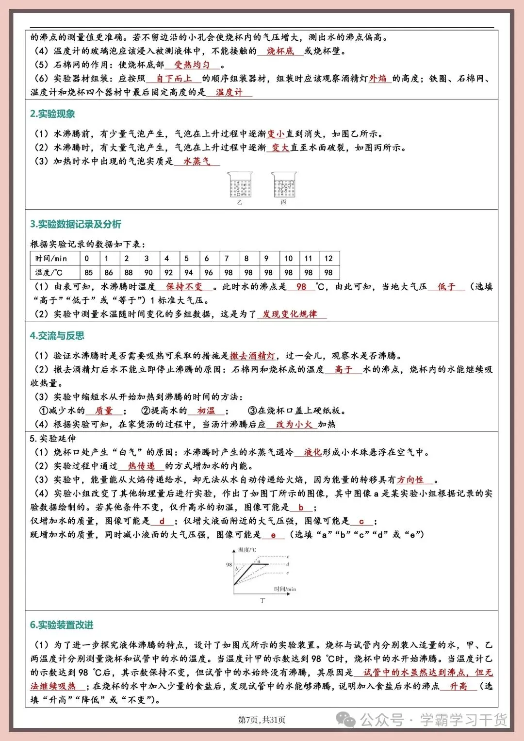 2026年新版中考物理实验总结 第7张