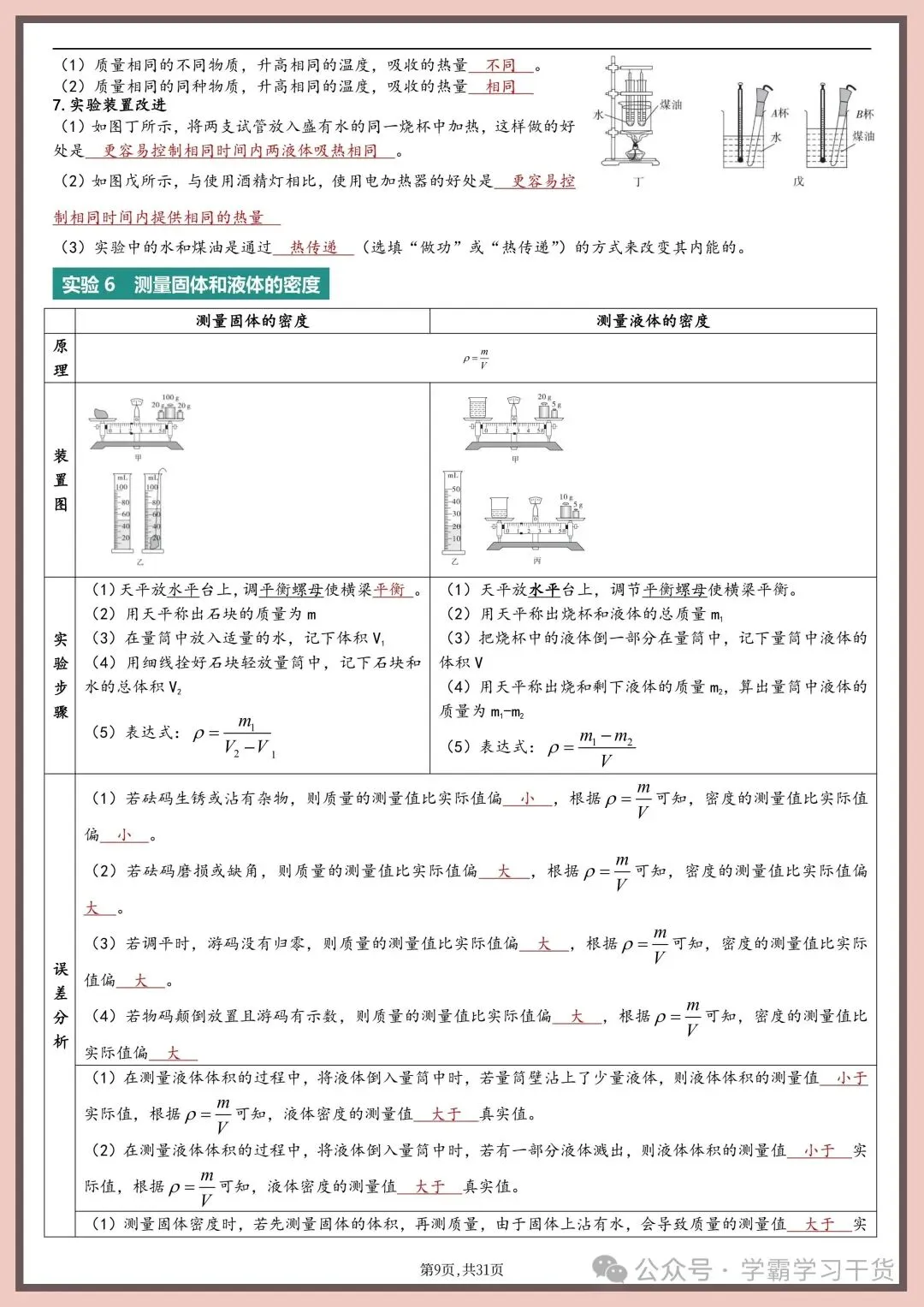 2026年新版中考物理实验总结 第9张