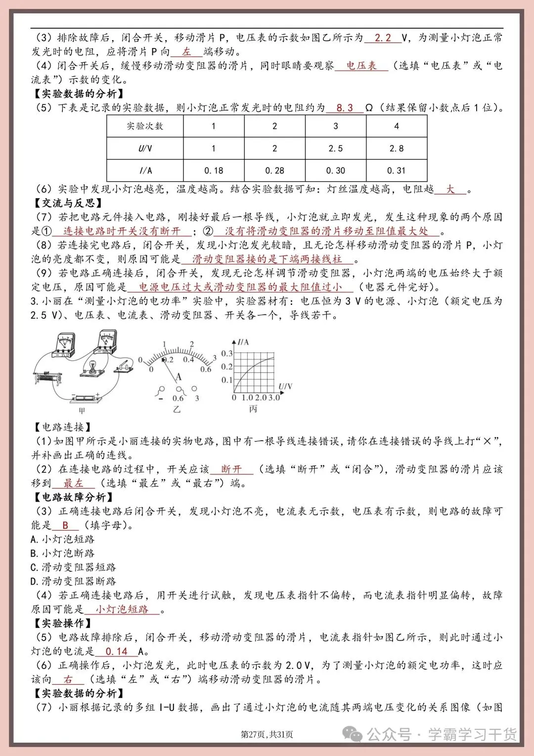 2026年新版中考物理实验总结 第27张