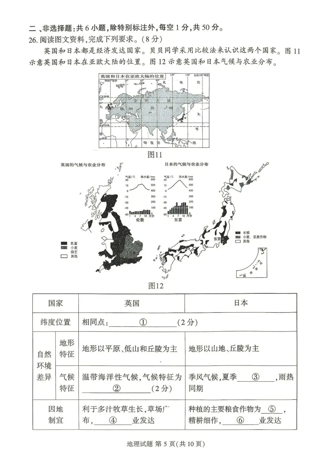 2026年福建省莆田市八年级质量调研试卷 第5张