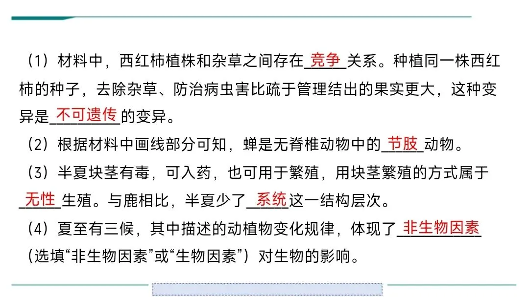 生物中考二轮复习pptx课件(共7个主题4个专项,包括思维导图、复习建议、典型例题、特训) 主题六 遗传与进化 第15张