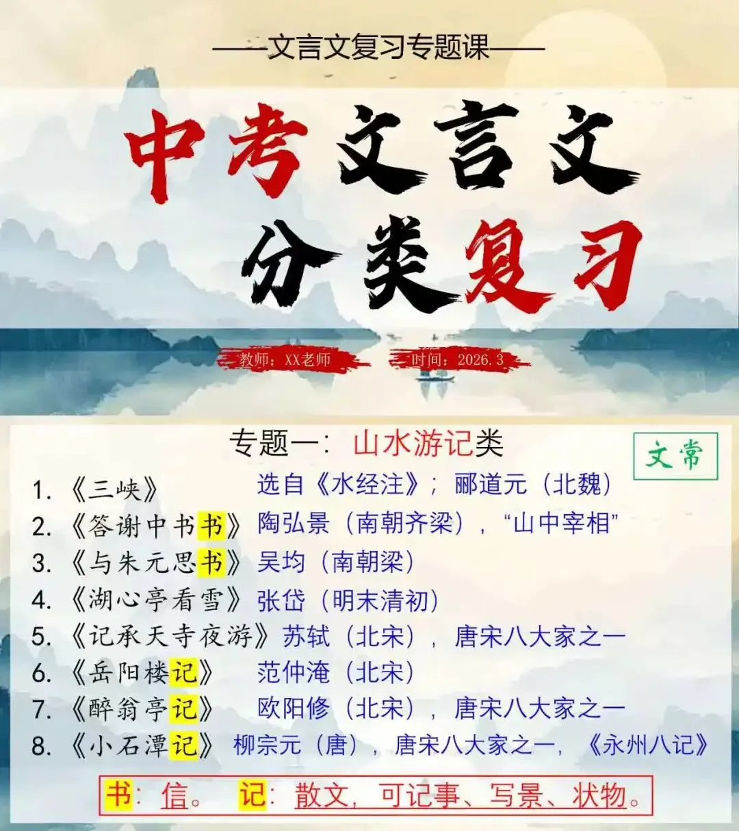 中考文言文还在死记硬背?试试这种分类复习法,效果立竿见影! 第1张