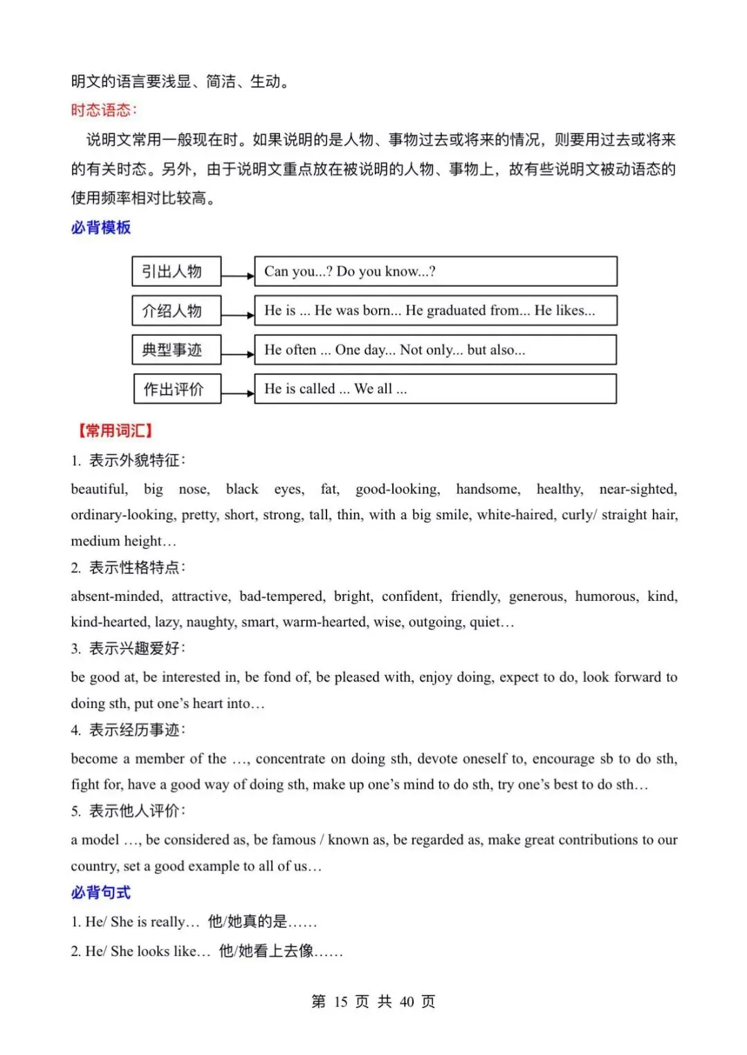 中考英语~书面表达~考前万能模板和范文必备 第15张