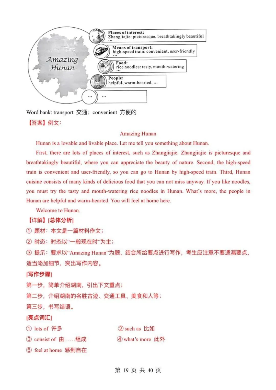中考英语~书面表达~考前万能模板和范文必备 第19张