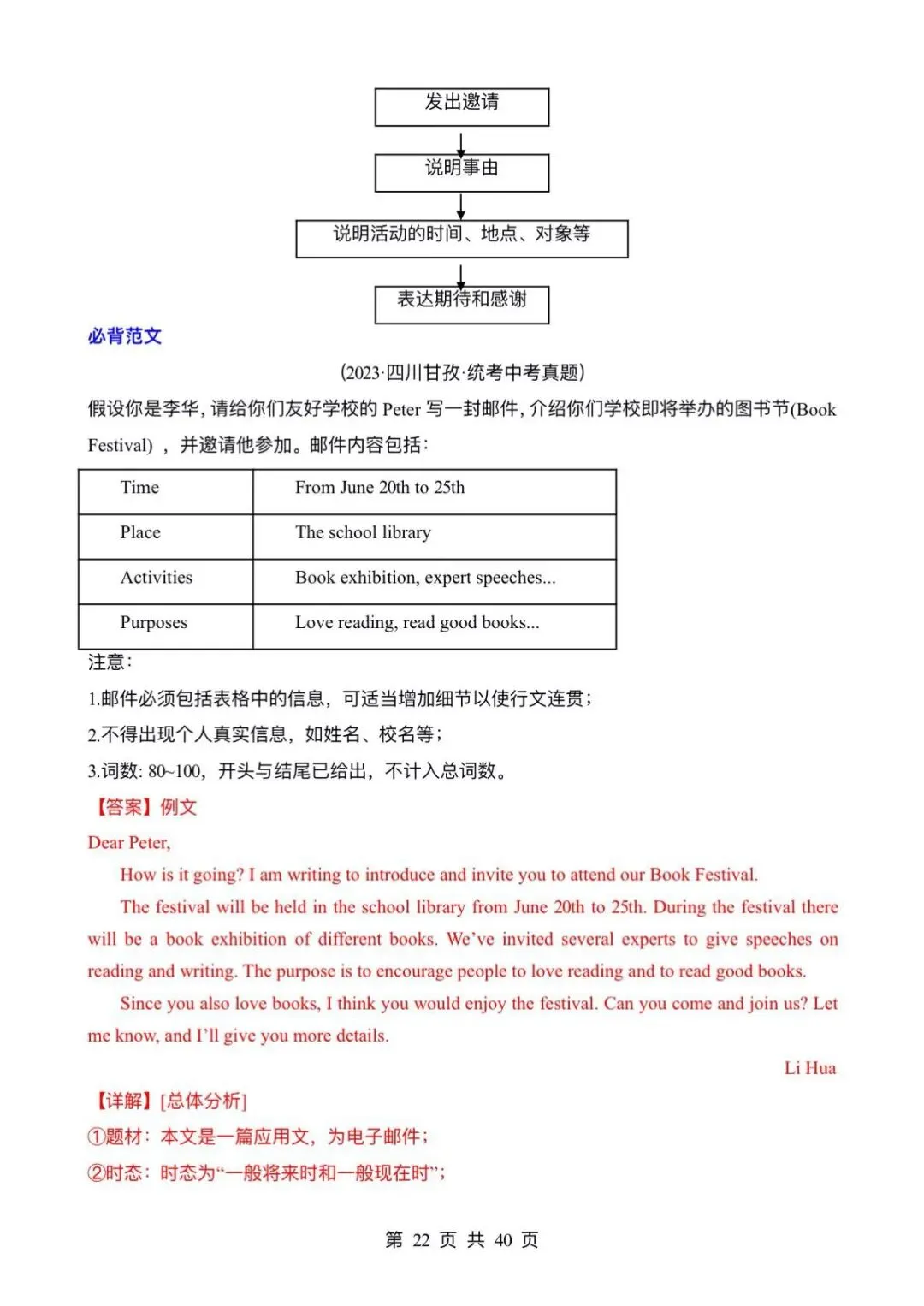 中考英语~书面表达~考前万能模板和范文必备 第22张