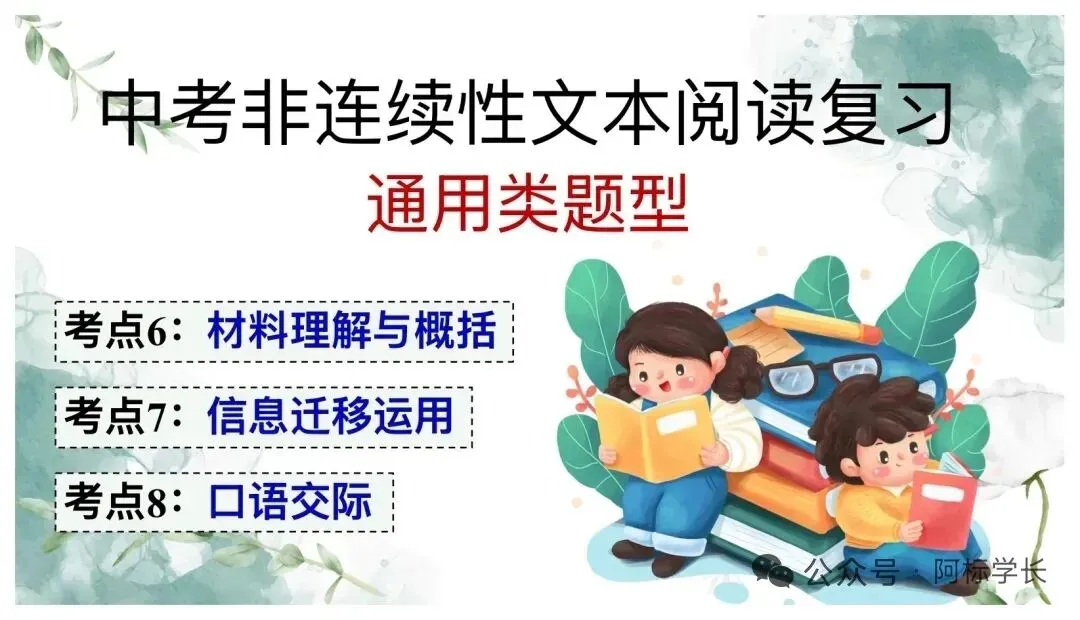 中考非连续文本阅读理解复习(二)PPT 第28张