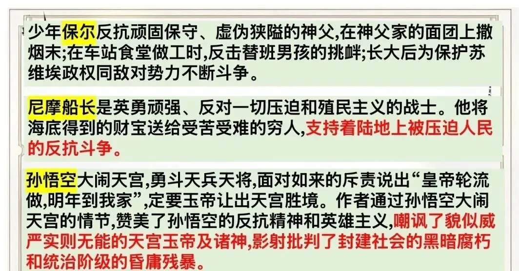 中考复习—名著横向联读 第11张