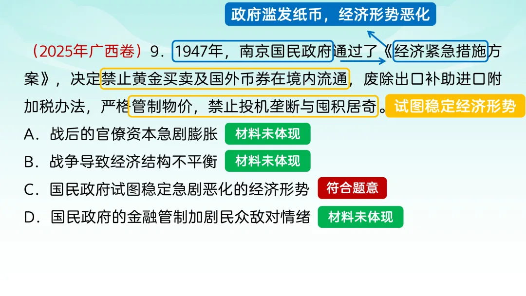 2025年高考广西历史真题解析 第11张
