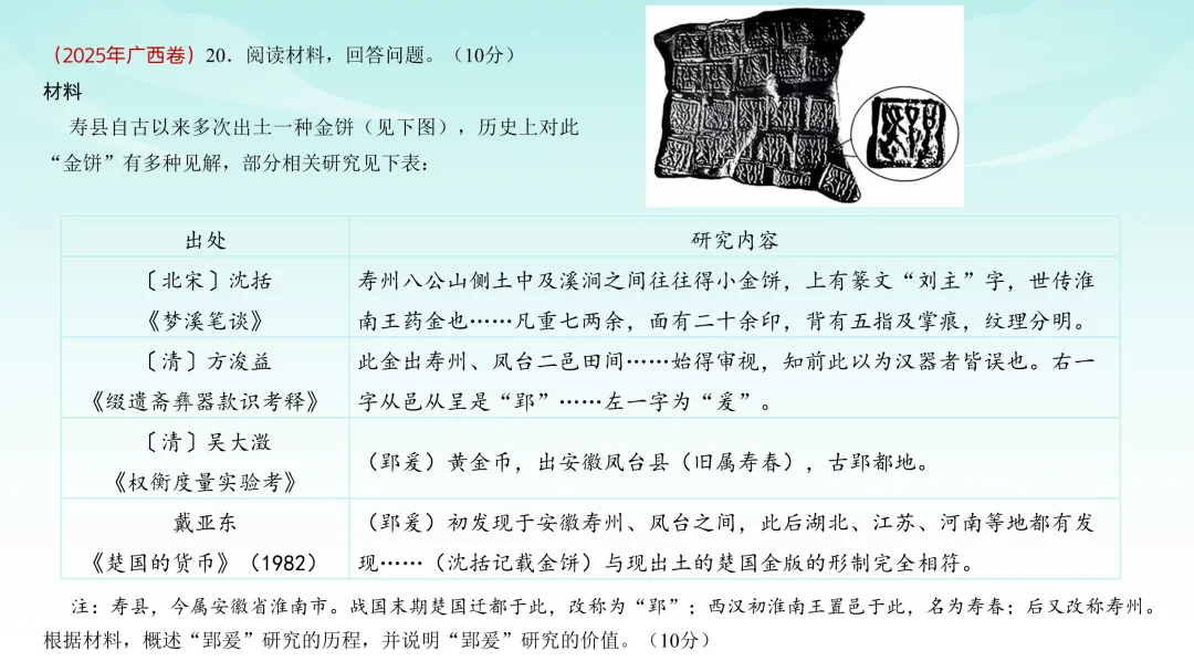 2025年高考广西历史真题解析 第34张