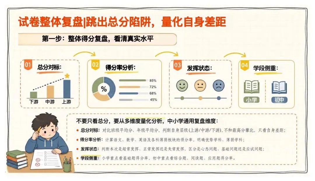 期中考后三件事:情绪调节+试卷复盘+下半学期规划(含逐字稿) 第12张
