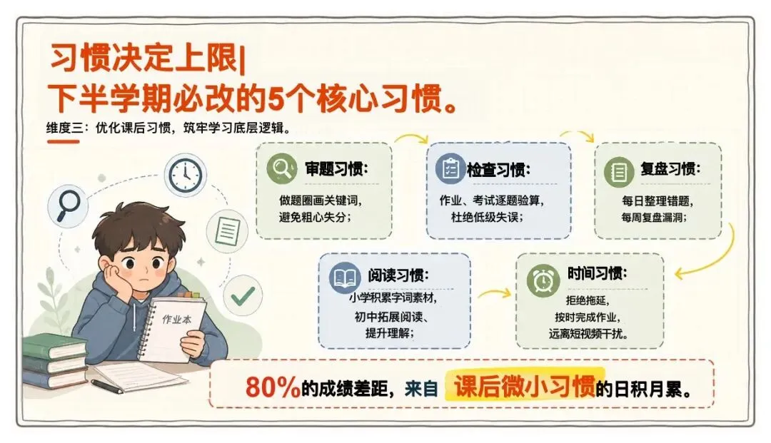 期中考后三件事:情绪调节+试卷复盘+下半学期规划(含逐字稿) 第17张