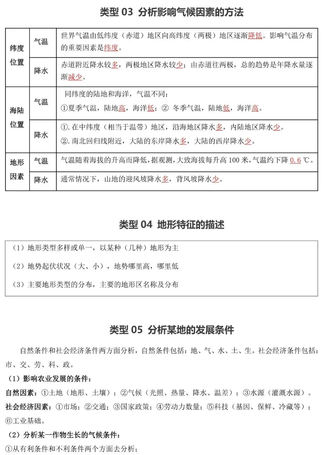 2026中考地理非选择题十大常见类型与解题技巧 第5张