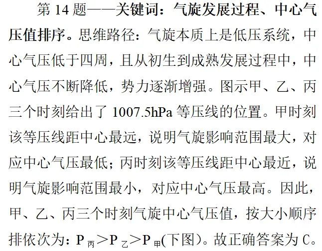 沃土深耕·真题再研|某年3月气旋移动引发的渤海区域水位变化 第8张
