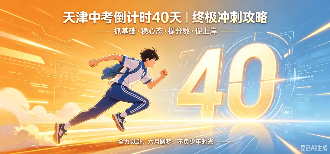 天津中考倒计时40天!全科提分+心态调节+考场绝招,弯道超车全攻略 第1张 天津中考倒计时40天!全科提分+心态调节+考场绝招,弯道超车全攻略 第1张
