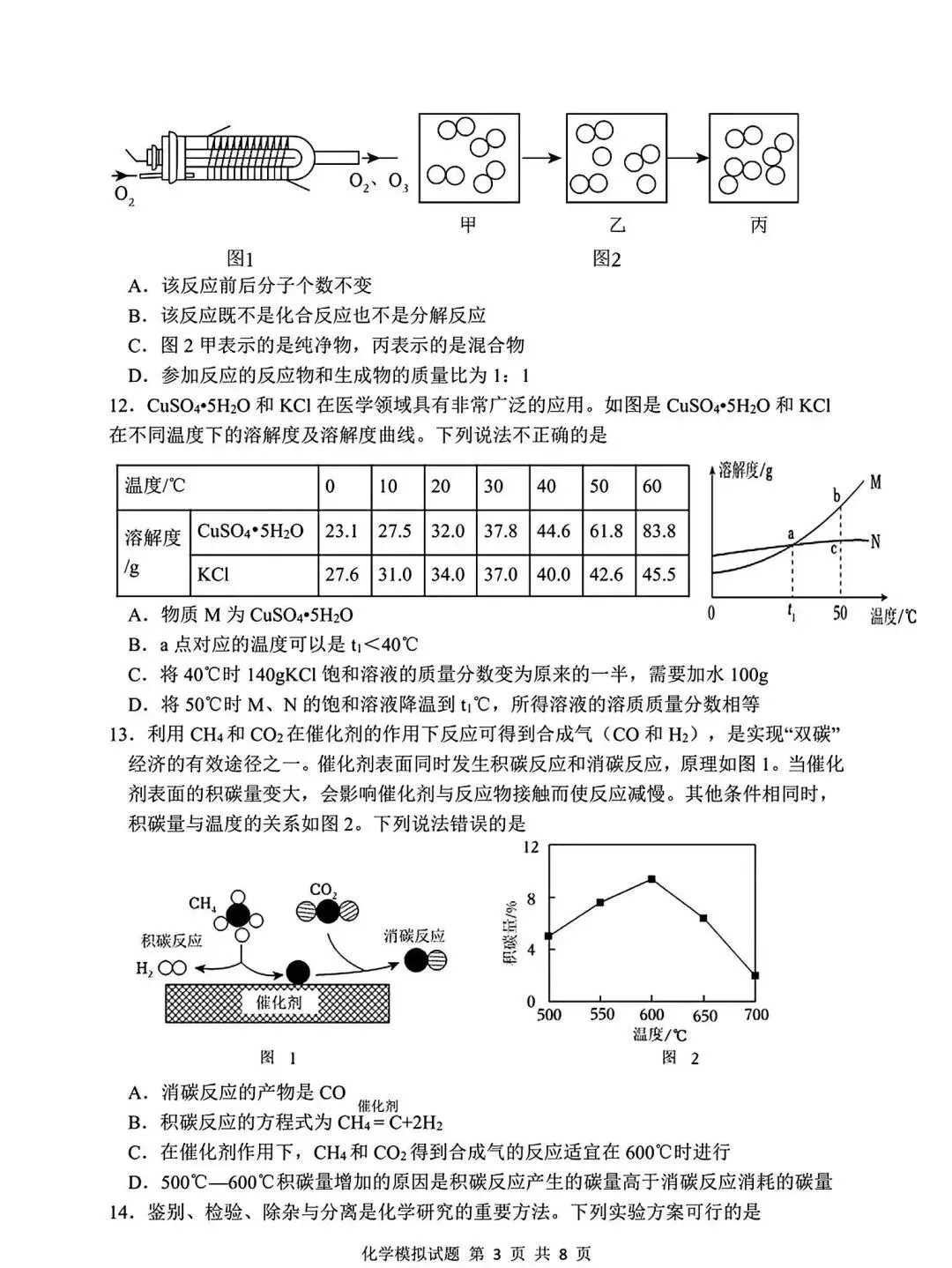 2025年山东省临沂市河东区二模生化学试卷(含答案) 第4张