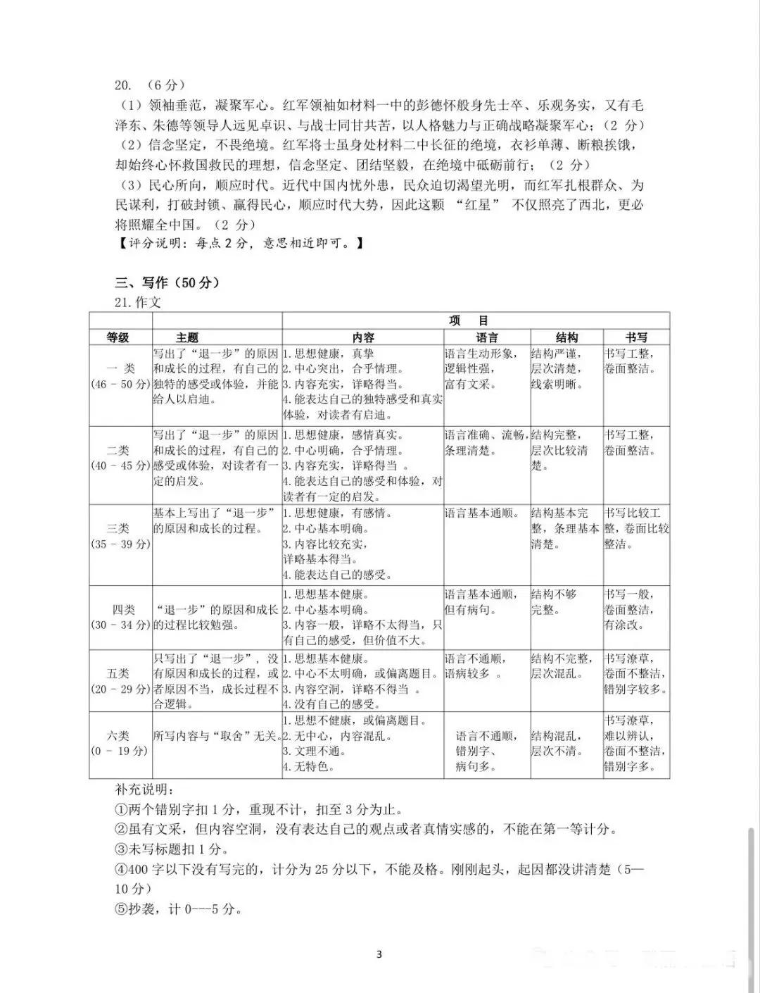 雅礼语文模拟试卷 第11张