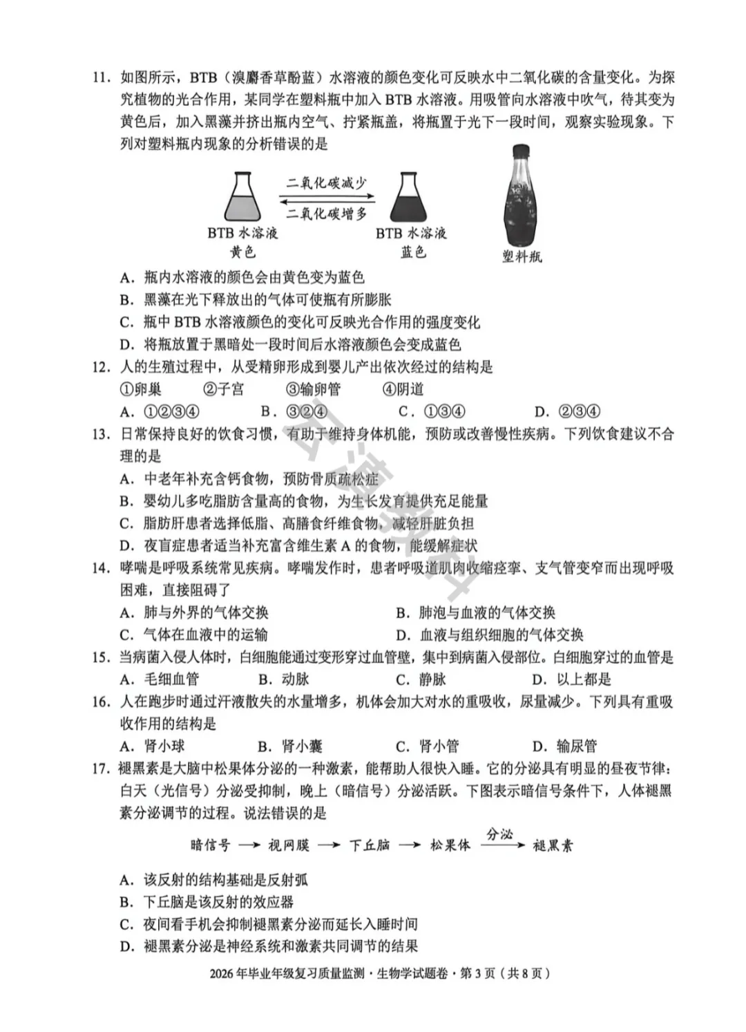 2026年盘龙区初中二模试卷(全) 第28张