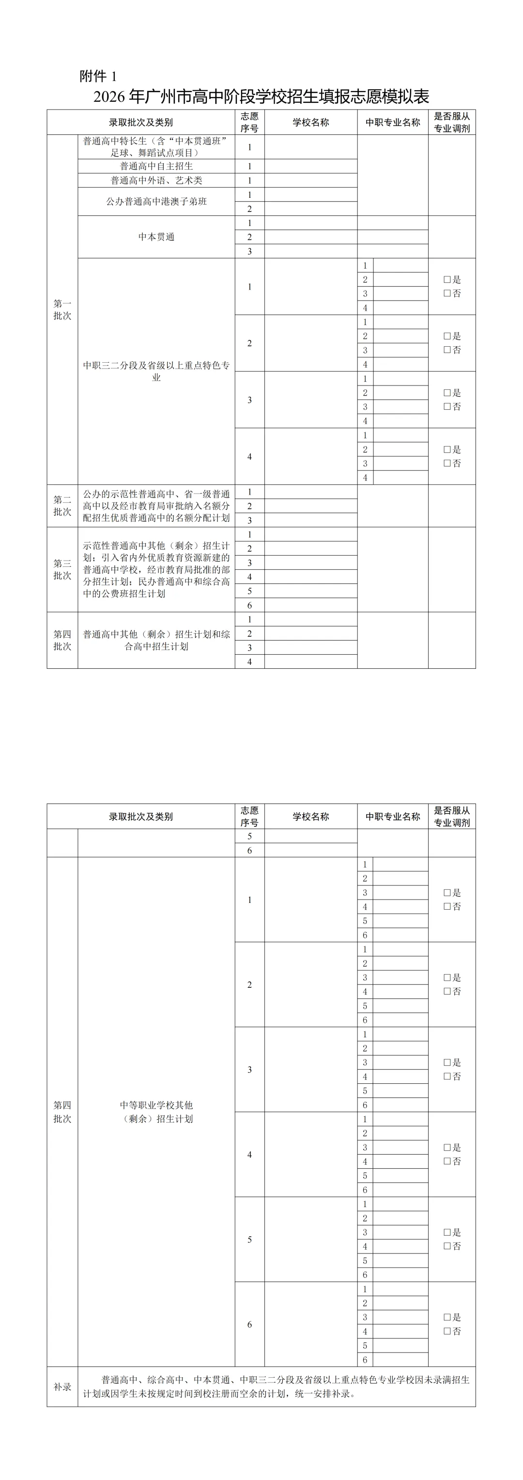 就在刚刚!2026广州中考填报志愿工作通知发布! 第4张