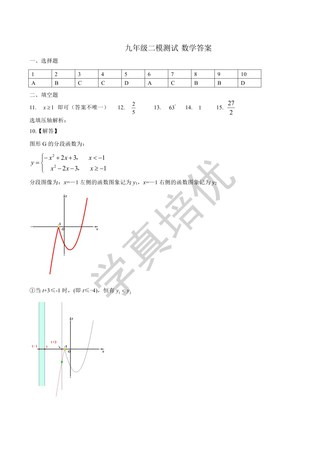 2026.5济南市市中区二模数学试卷及答案 第11张