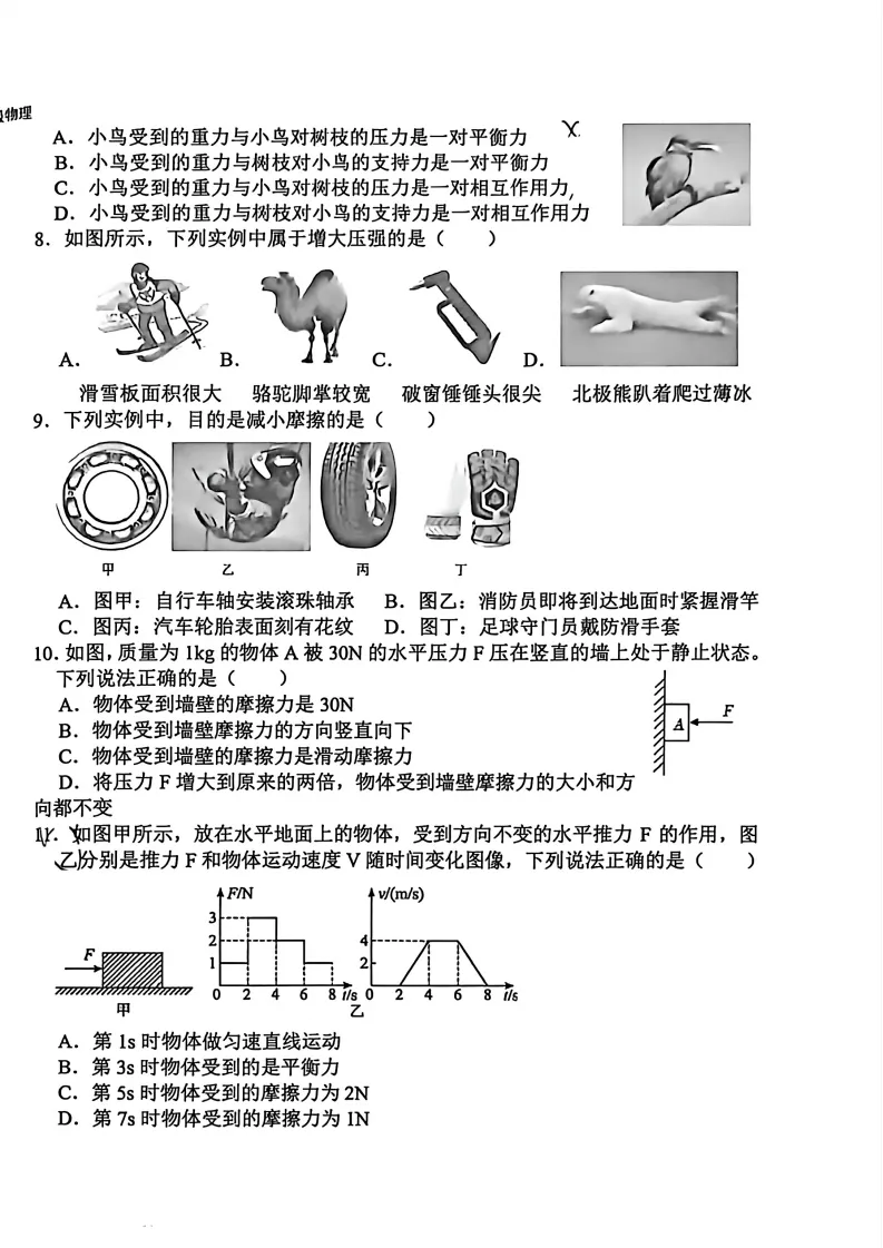 【期中试卷】八年级期中全科试卷 第29张
