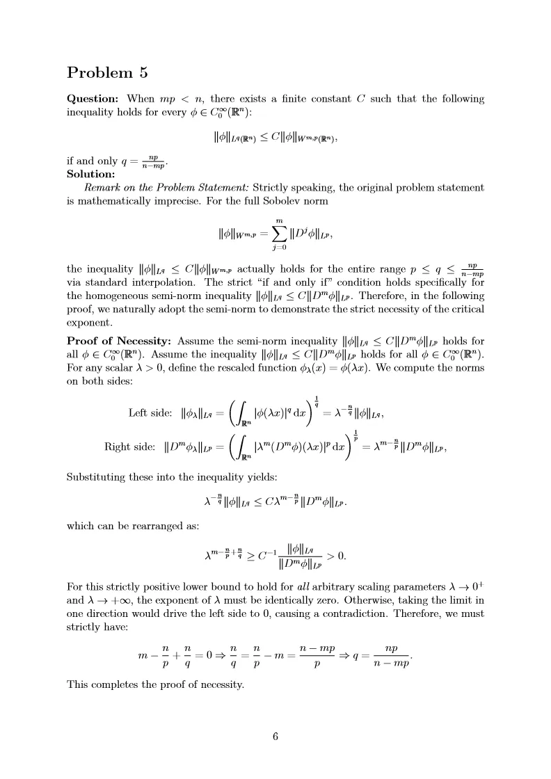 试卷一份 | A Test Paper For Sobolev Spaces 第13张 试卷一份 | A Test Paper For Sobolev Spaces 第13张