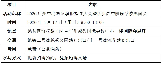 重磅!中考志愿填报有变化,来这场咨询会面对面! 第7张