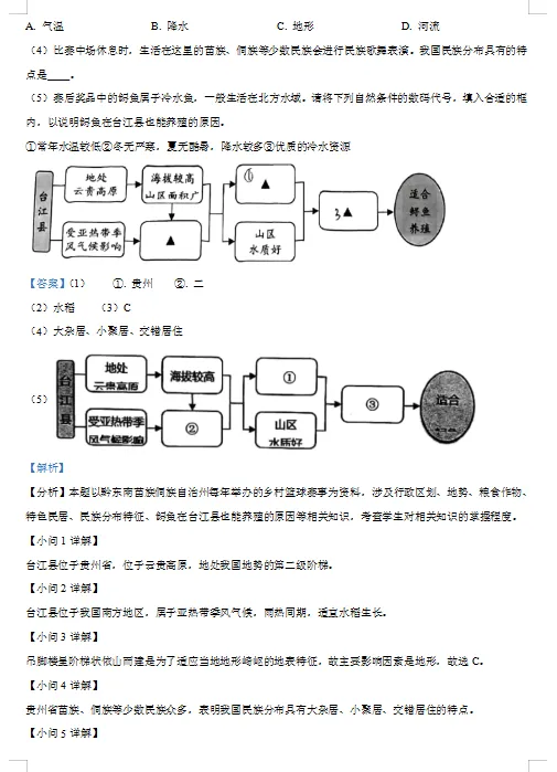 上海市中考地理真题 第6张