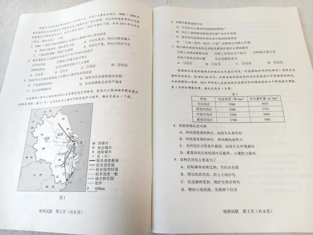 2021年辽宁省高考地理真题 第3张 2021年辽宁省高考地理真题 第3张