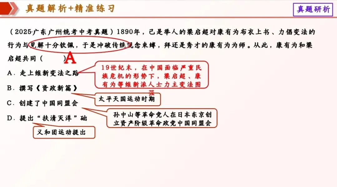 【第23期·中考备考】大单元复习示范课 近代化的探索 第20张 【第23期·中考备考】大单元复习示范课 近代化的探索 第20张