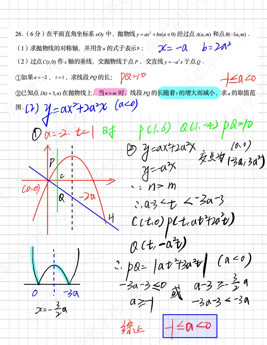 2026中考北京市门头沟区一模压轴题解析【初三数学】 第5张 2026中考北京市门头沟区一模压轴题解析【初三数学】 第5张