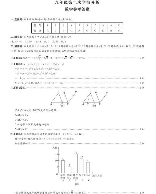 2026长郡二模数学分析+试卷答案! 第3张