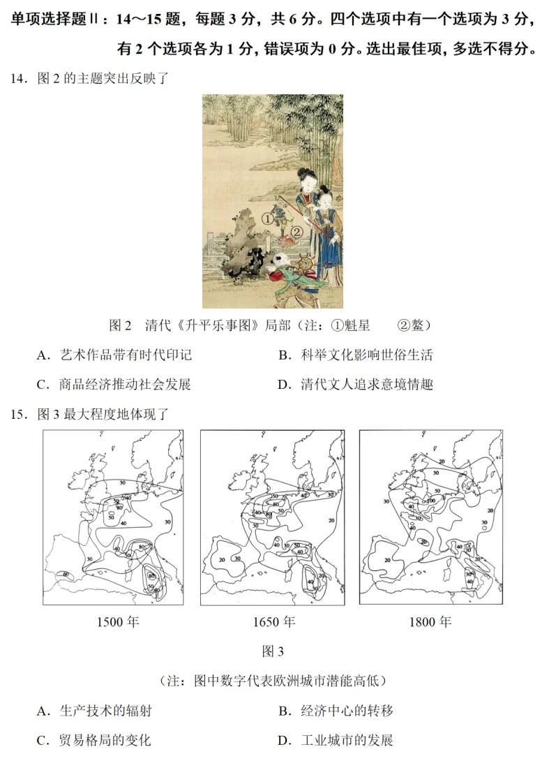 高考真题|2023年高考海南卷历史试题和答案 第4张