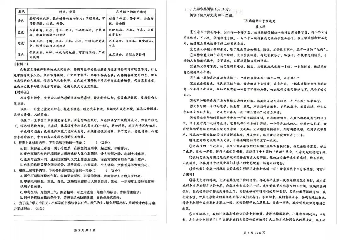 刚考完!雅礼集团初三一模真题及答案来了 第5张