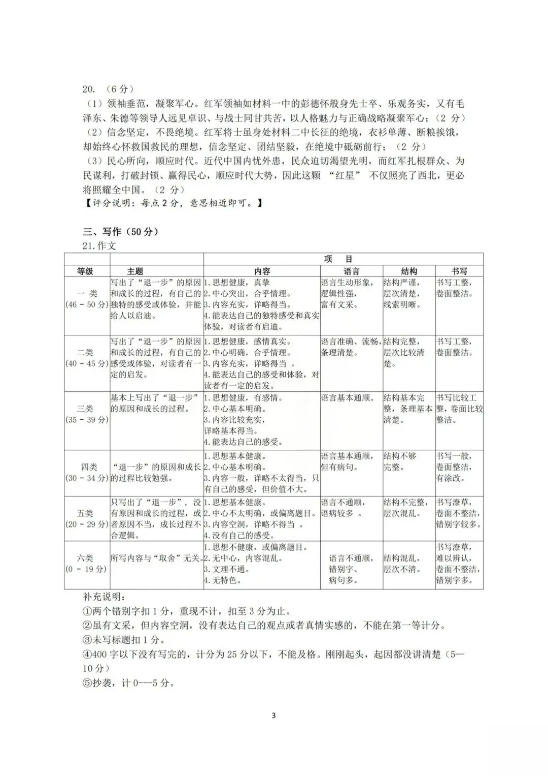 刚考完!雅礼集团初三一模真题及答案来了 第9张